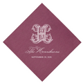 Vintage Antique Monogram Last Name Napkins