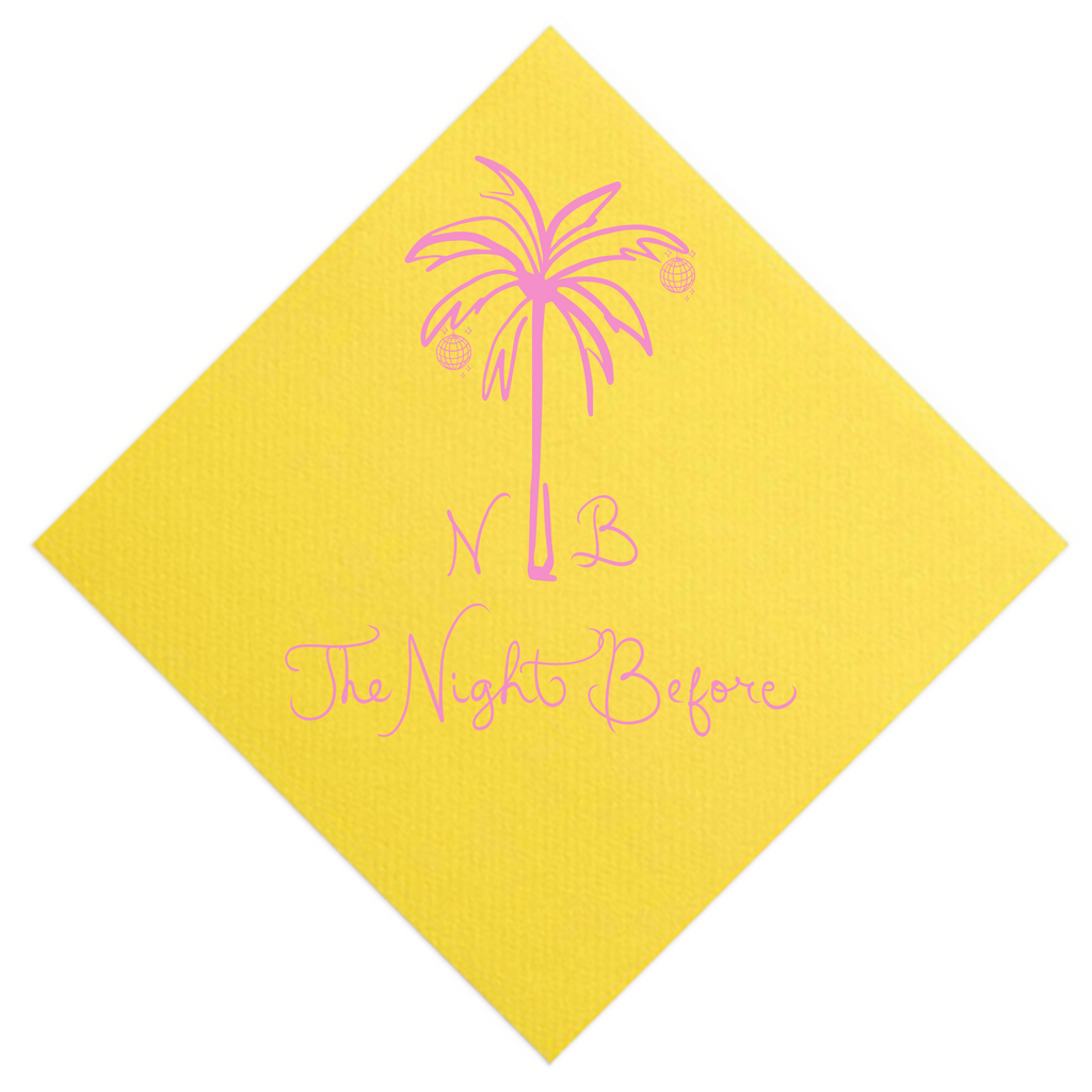 Disco ball Palm Tree Napkins