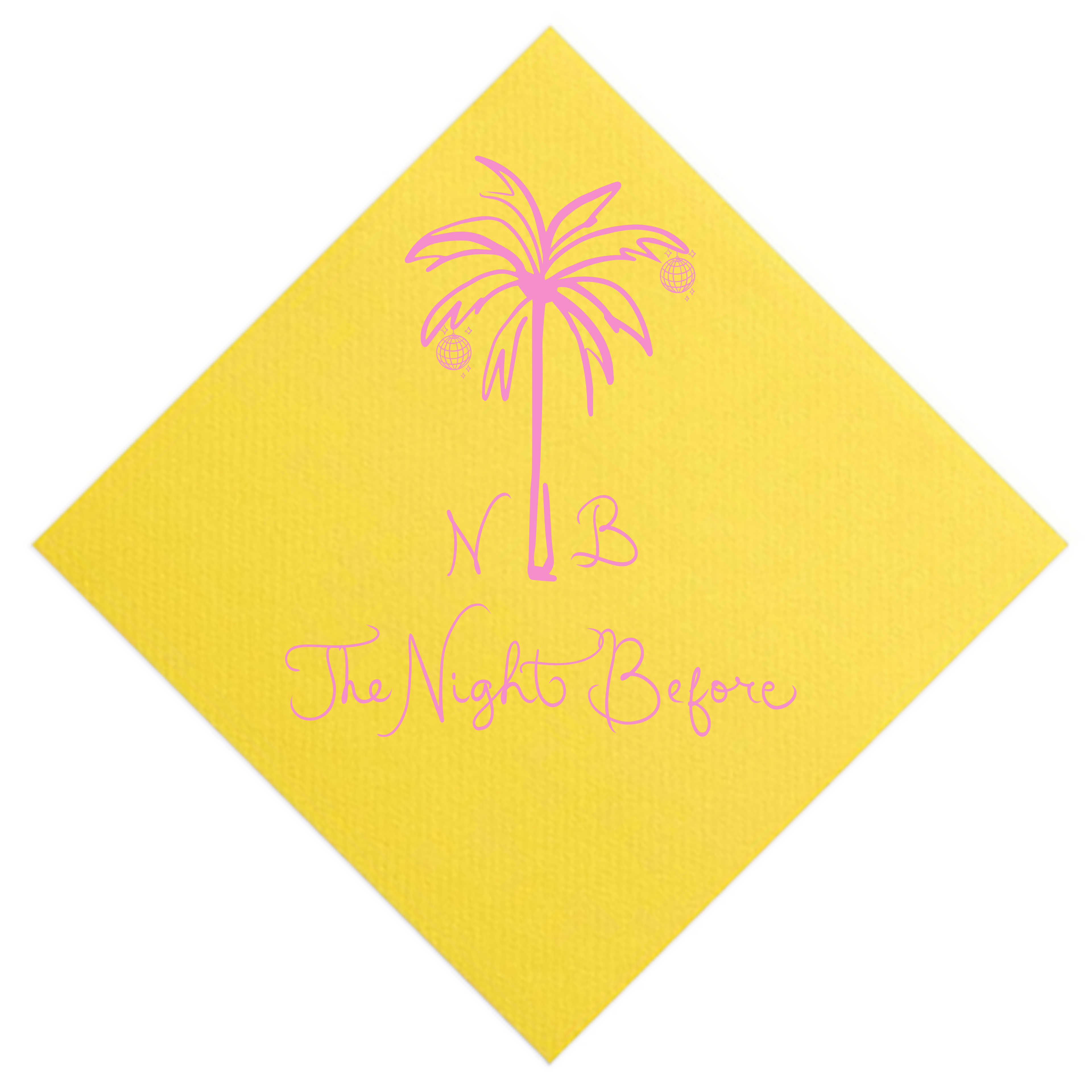 Disco ball Palm Tree Napkins