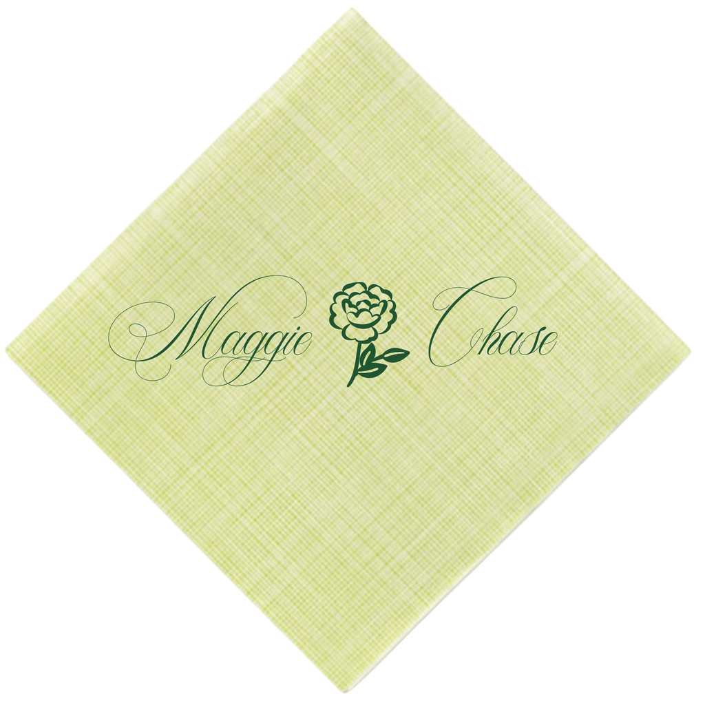 Flower & Names Napkin
