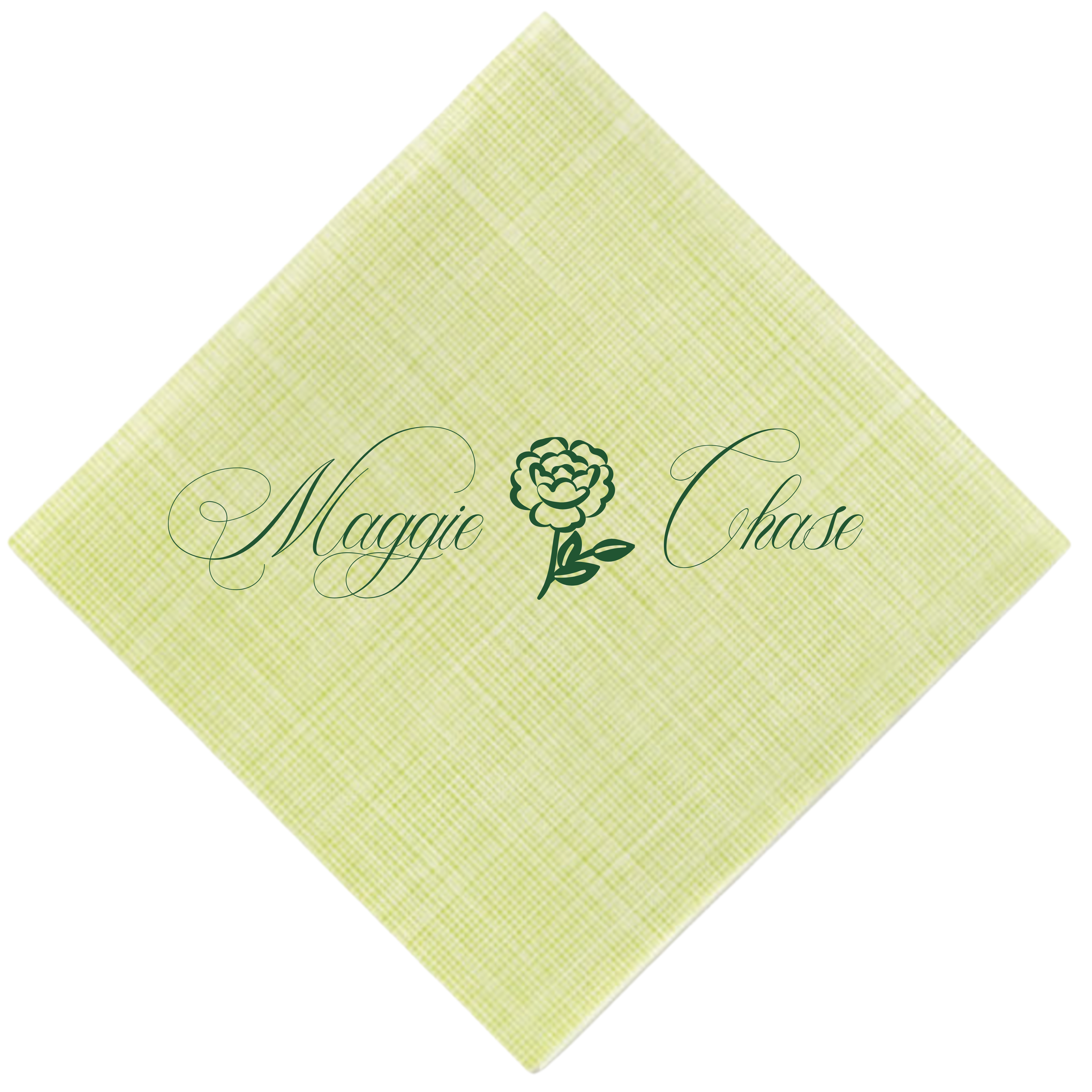 Flower & Names Napkin