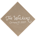 Last Name Quirky Font Napkin