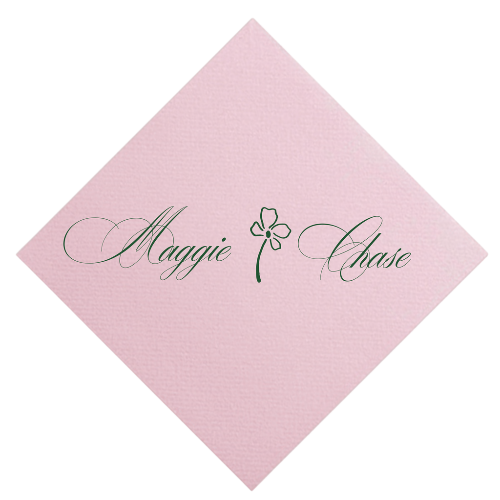 Flower & Names Napkin