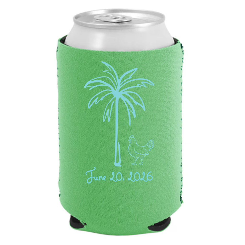 Chicken and palm tree