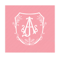 Two Letter Monogram Floral Crest
