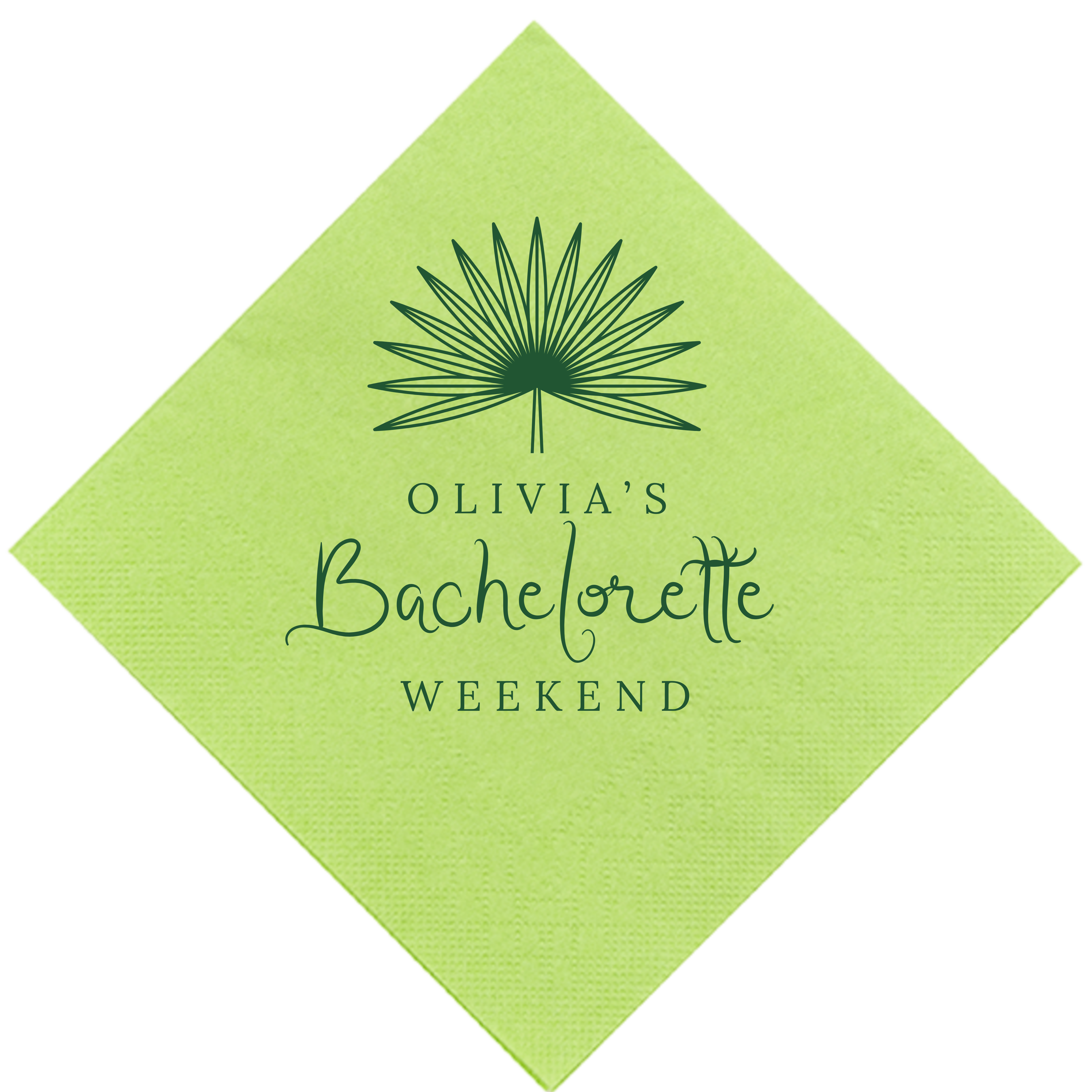 Palm Bachelorette Napkin
