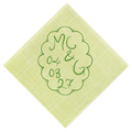 Scallop Monogram + Date