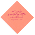 Bachelorette Weekend Script Napkin