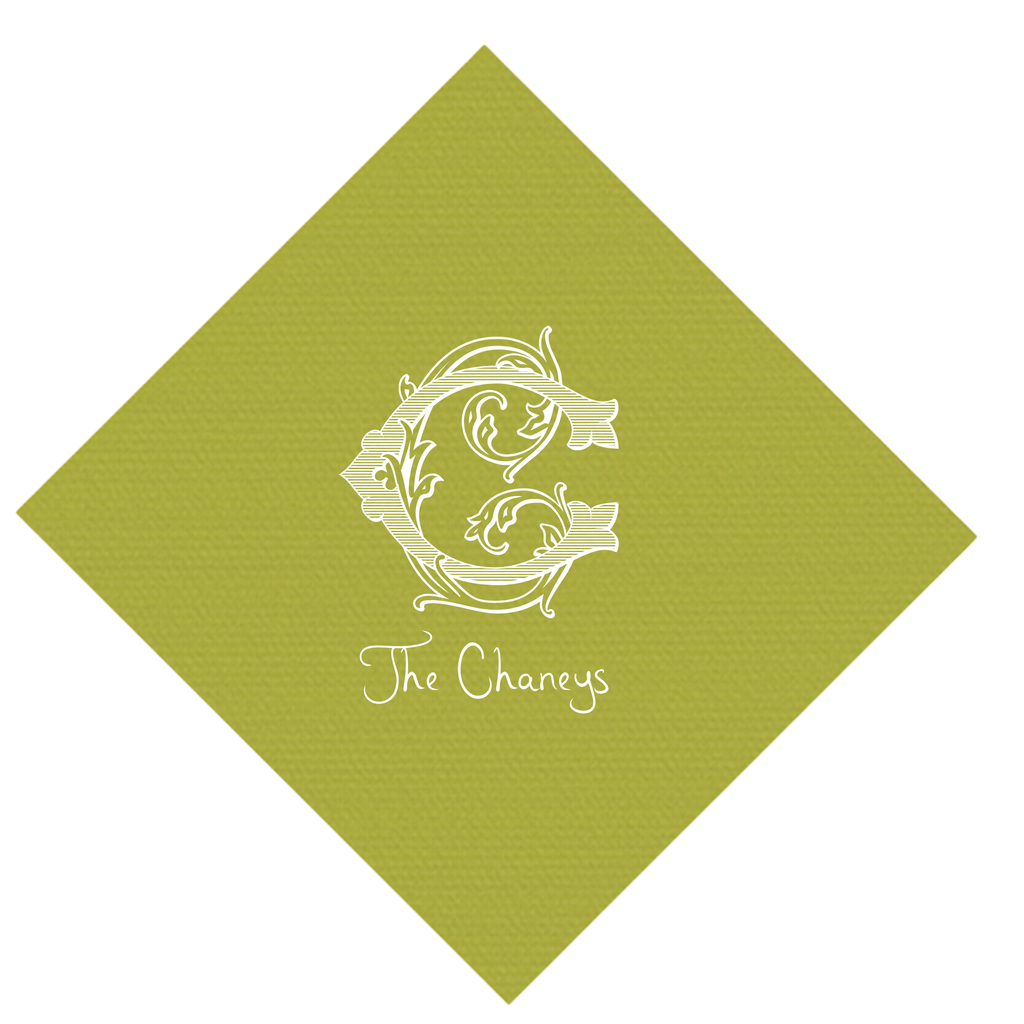 Vintage Antique Monogram Napkin