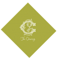 Vintage Antique Monogram Napkin