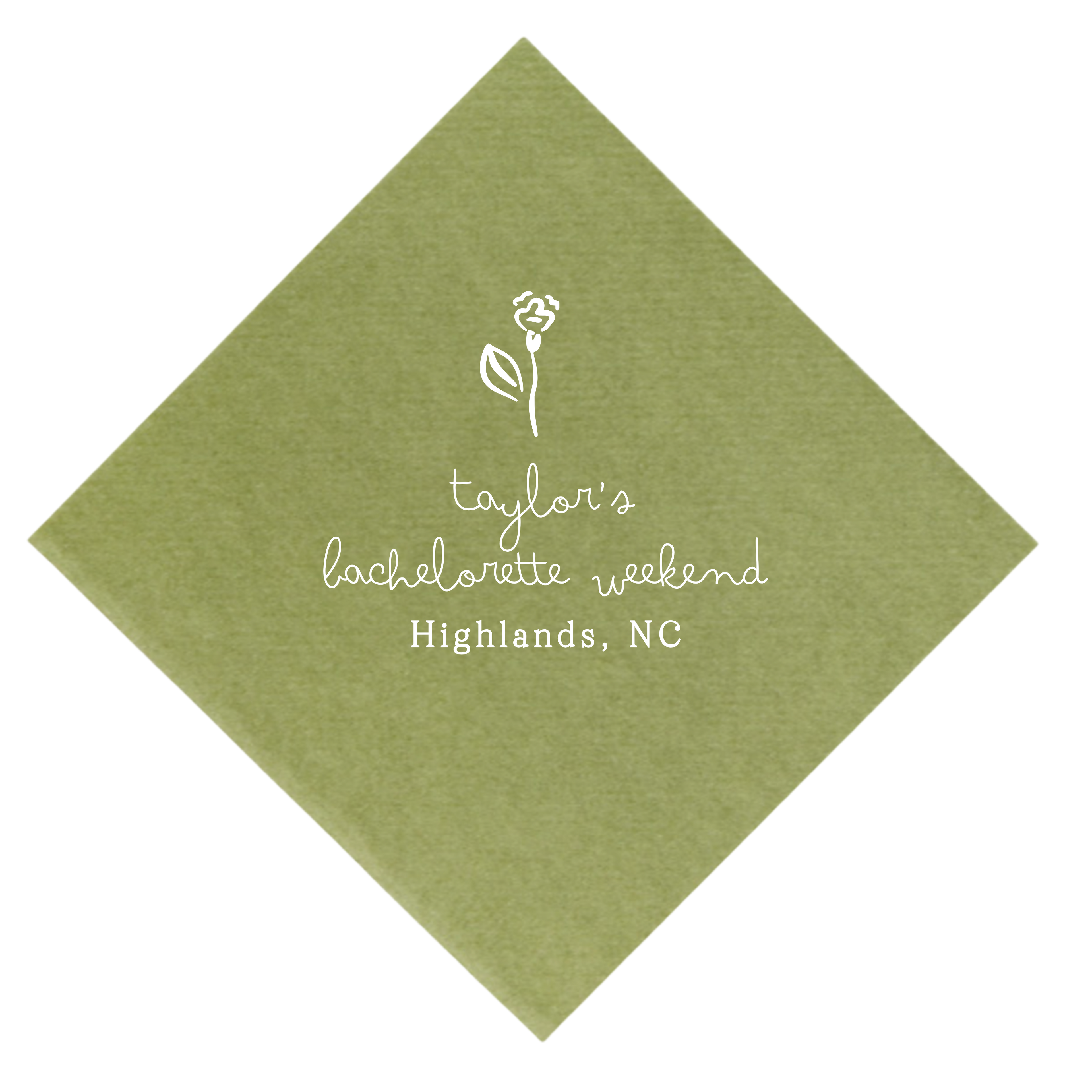 Sweet flower bachelorette weekend Napkin