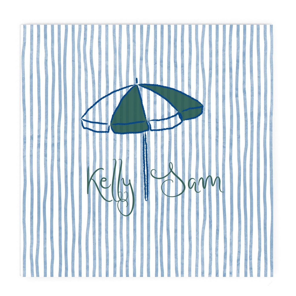 Beach Umbrella Full Color Napkin