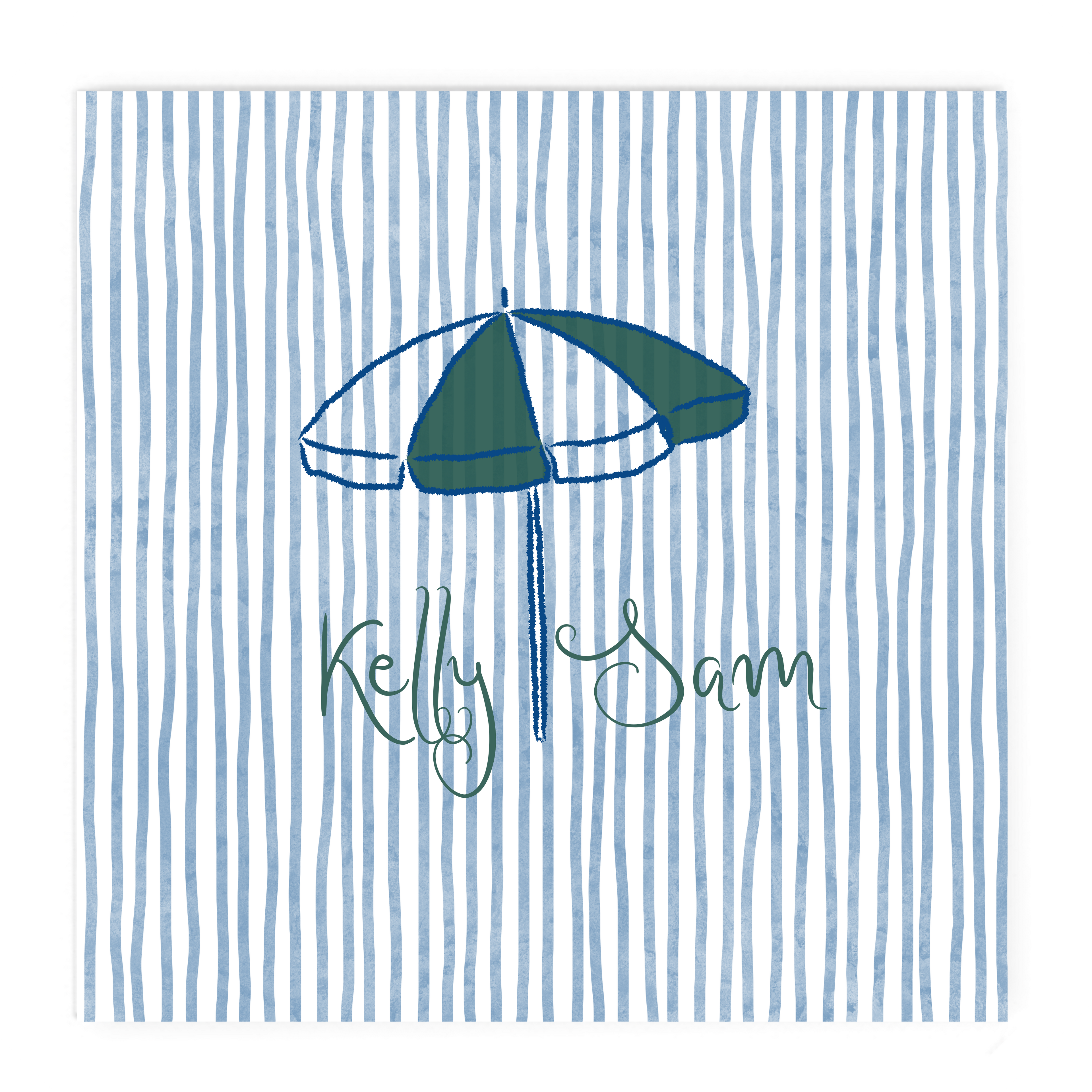 Beach Umbrella Full Color Napkin