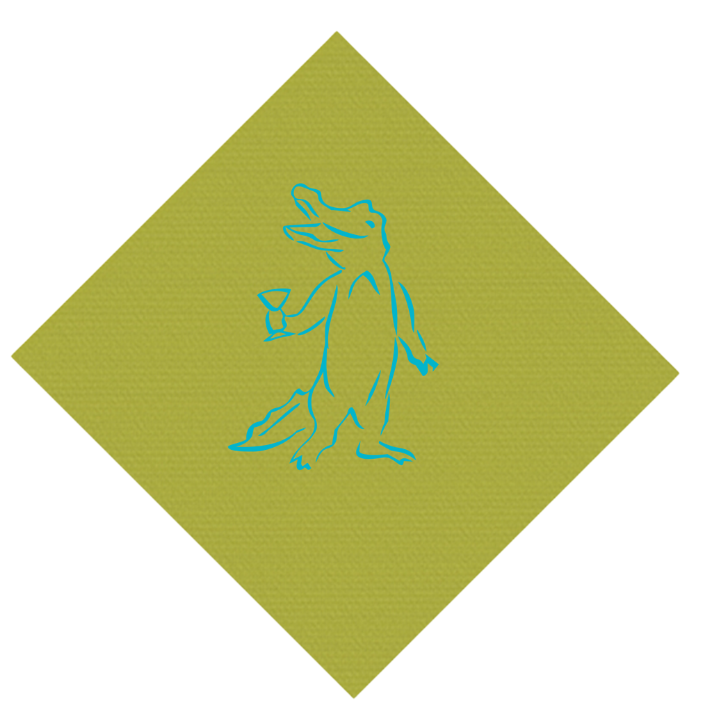 Gator Drinking Napkin