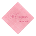 Last Name Script + Date Napkins