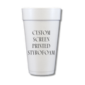 Custom Screen Printed Styrofoam Cups