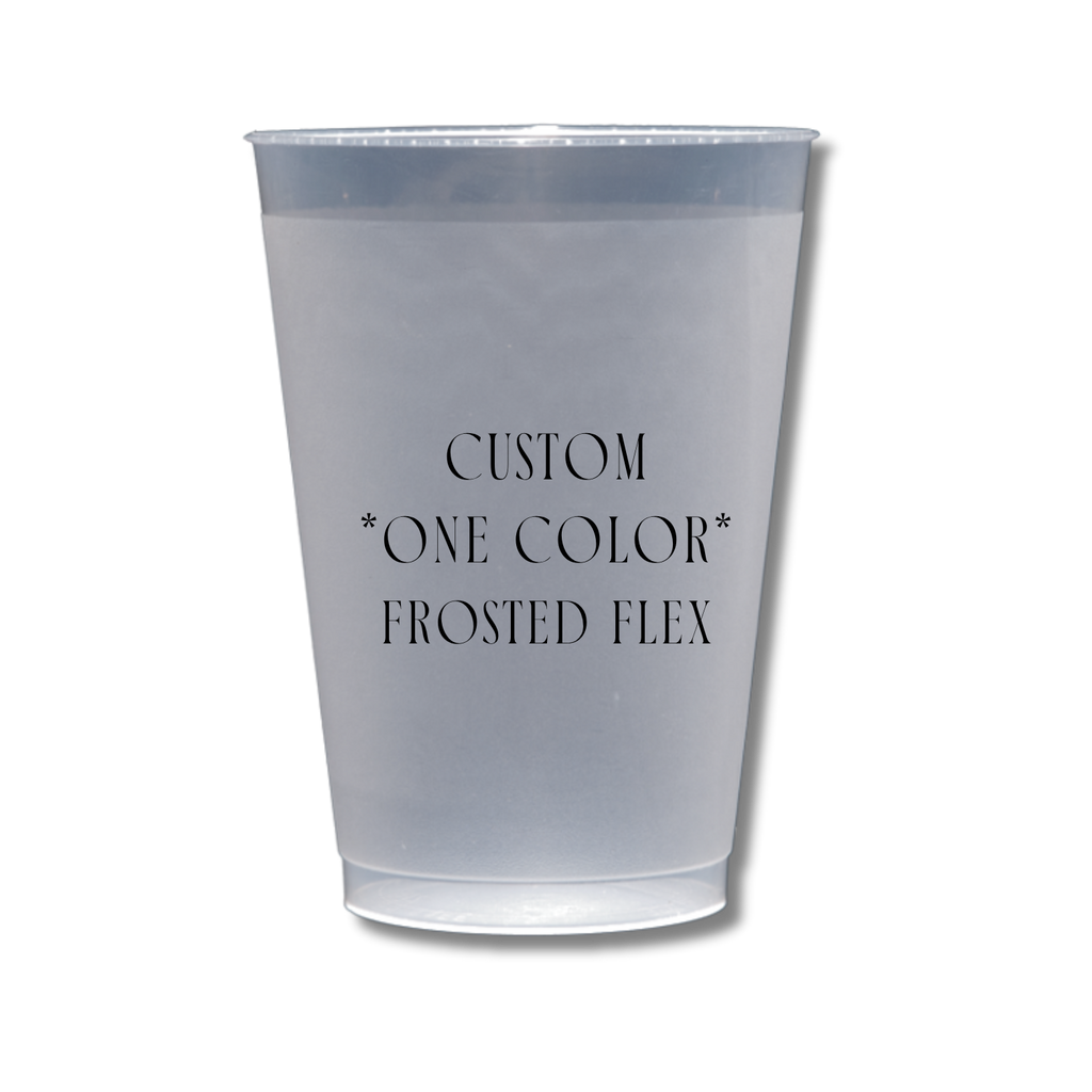 One Color Frosted Flex Cups