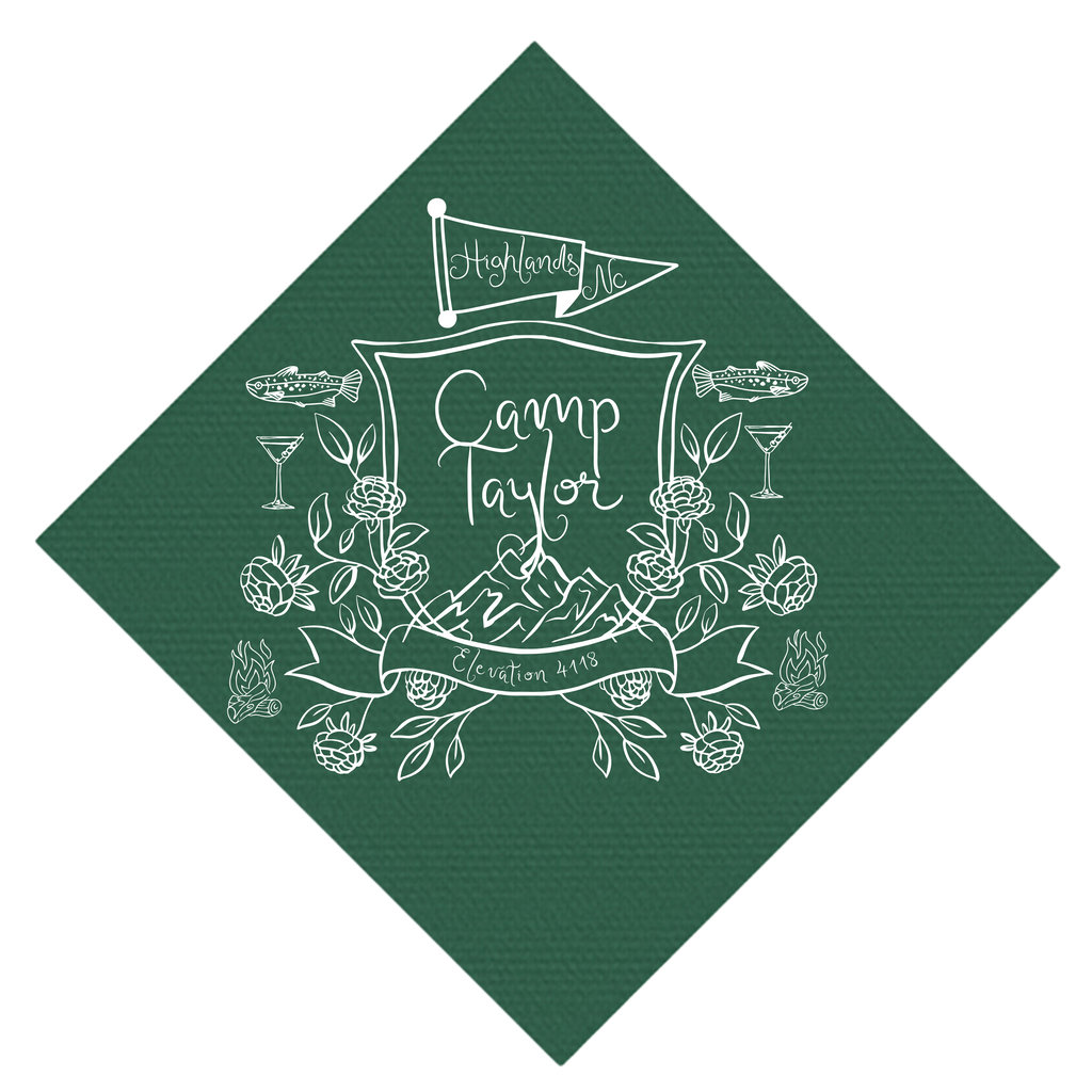 Camp Bachelorette Theme Napkin
